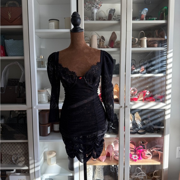 For Love And Lemons Black Lace Dress - Picture 3 of 7